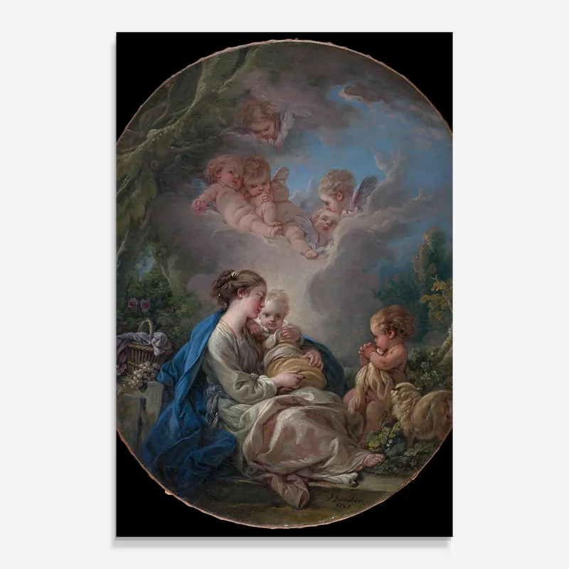 Preisreduziert Glasbild Religious Circle