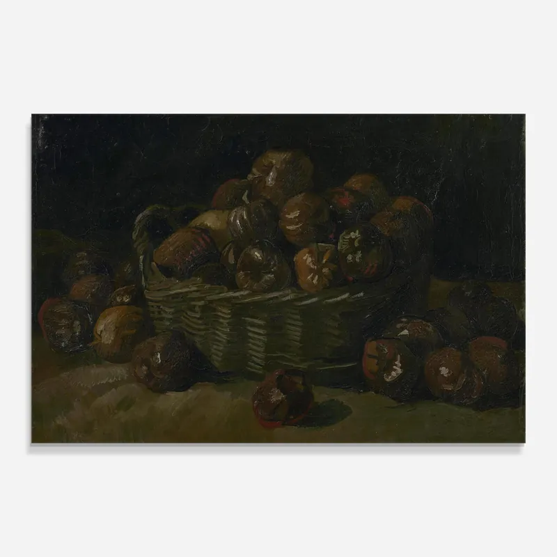 Direkt Vom Hersteller Glasbild Mand Met Appels Art