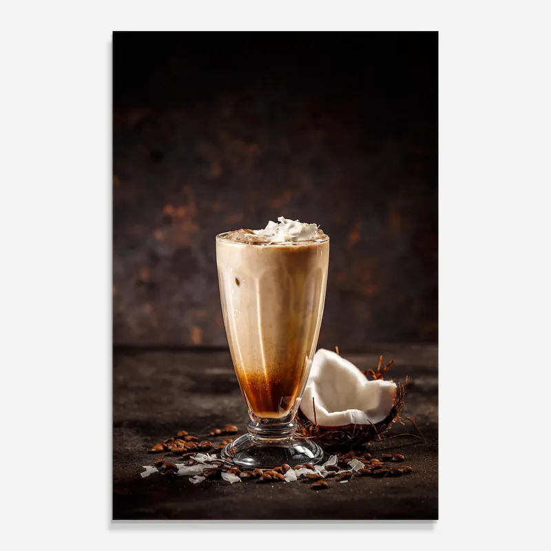 Highlight Glasbild Tasty Coconut Coffee
