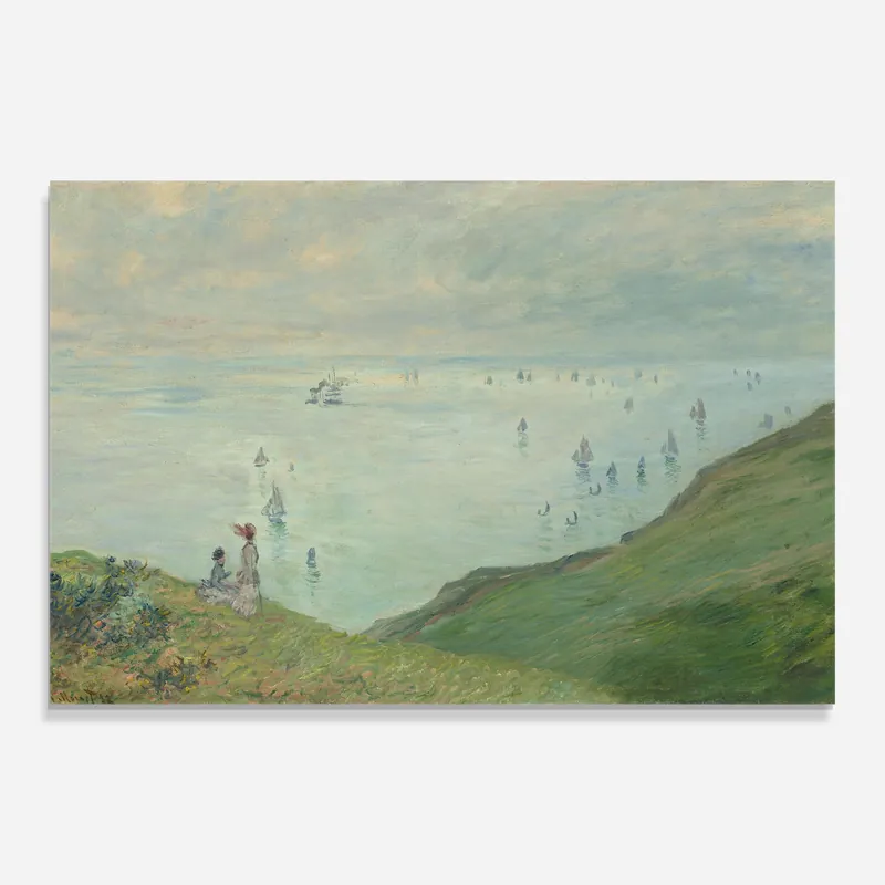 Glasbild Cliffs At Pourville Geprüft