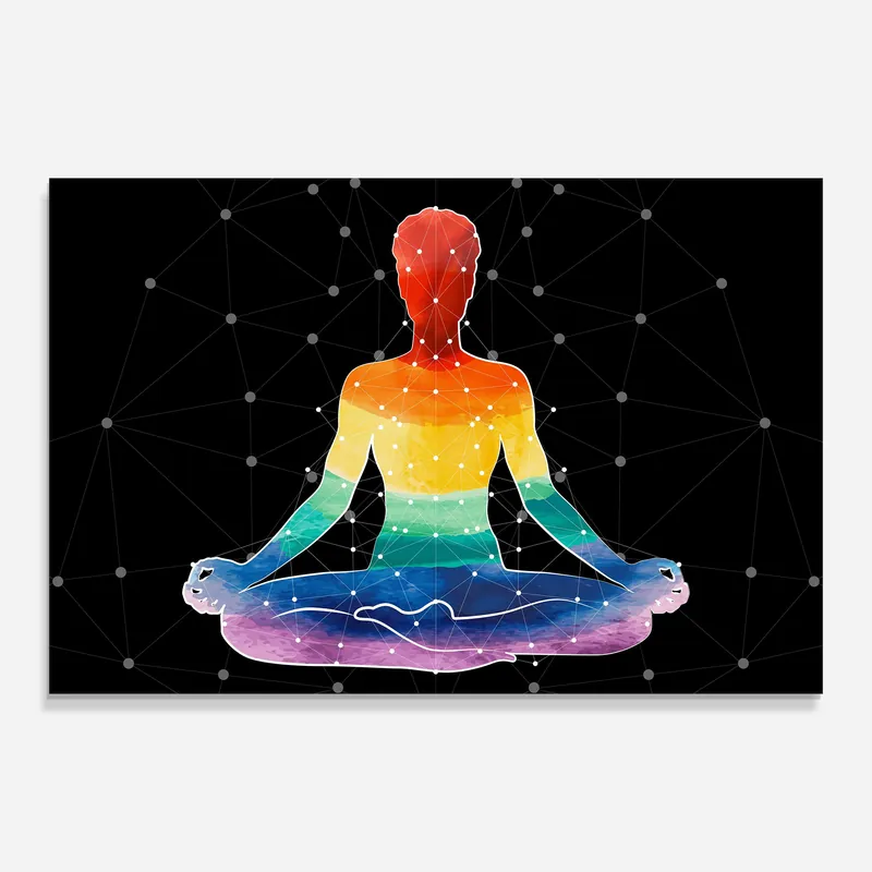 Sonderangebot Glasbild Yoga Meditation