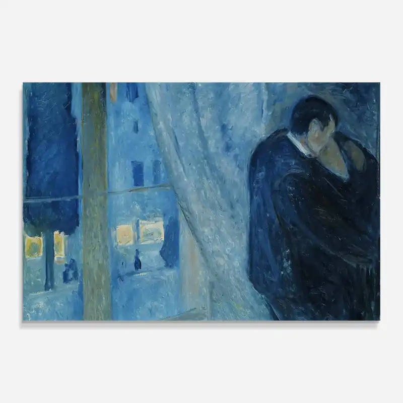 Finale Aktion Glasbild Kiss By The Window