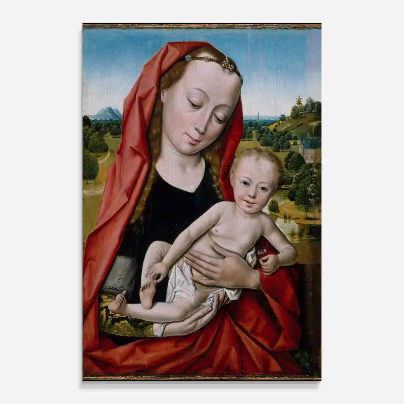 Must-Have Glasbild Little Religious Baby