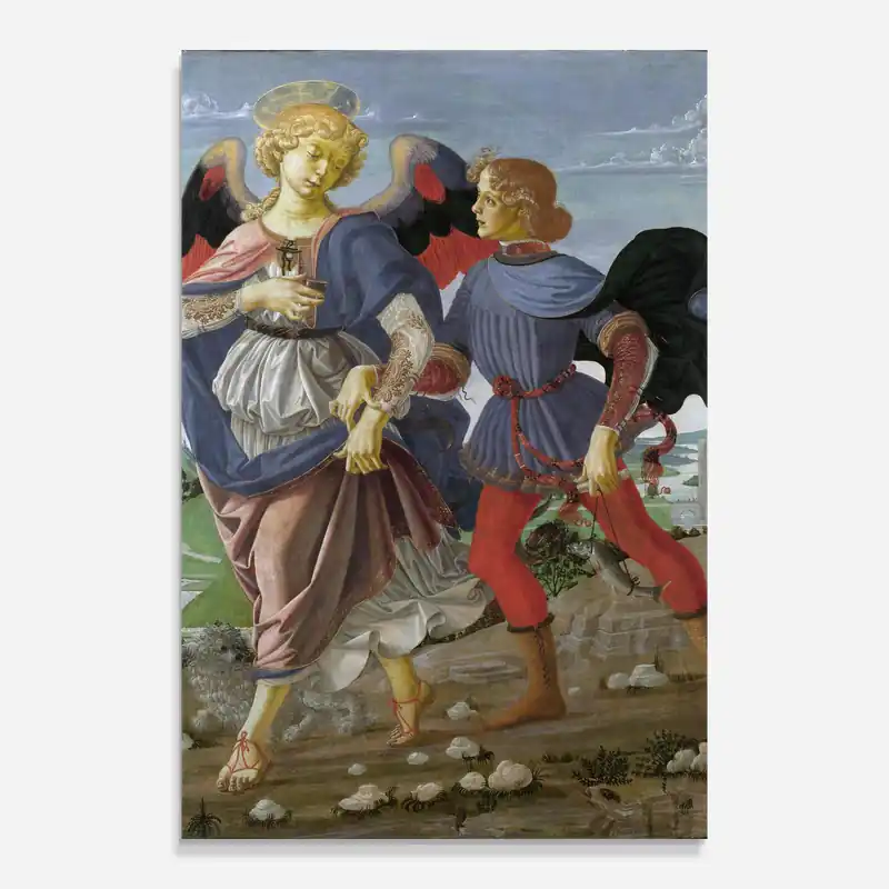 Sonderangebot Glasbild Tobias And The Angel