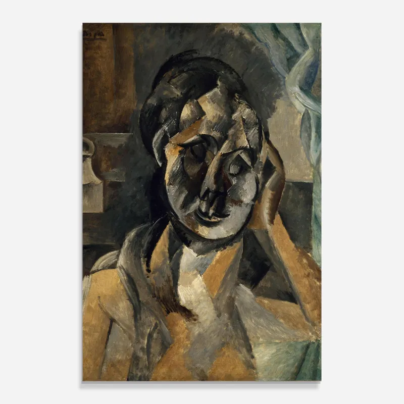 Begrenztes Angebot Glasbild Woman With Mustard