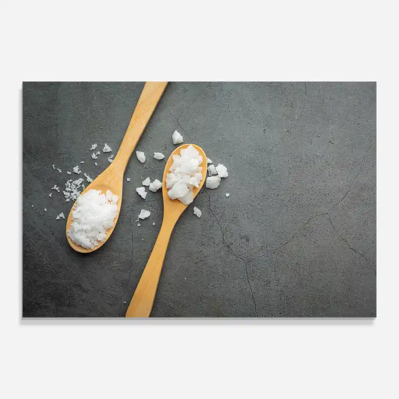 Glasbild Salt Wooden Spoon Abverkauf