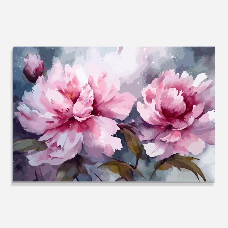 Glasbild Pink Nature Flower Zertifiziert