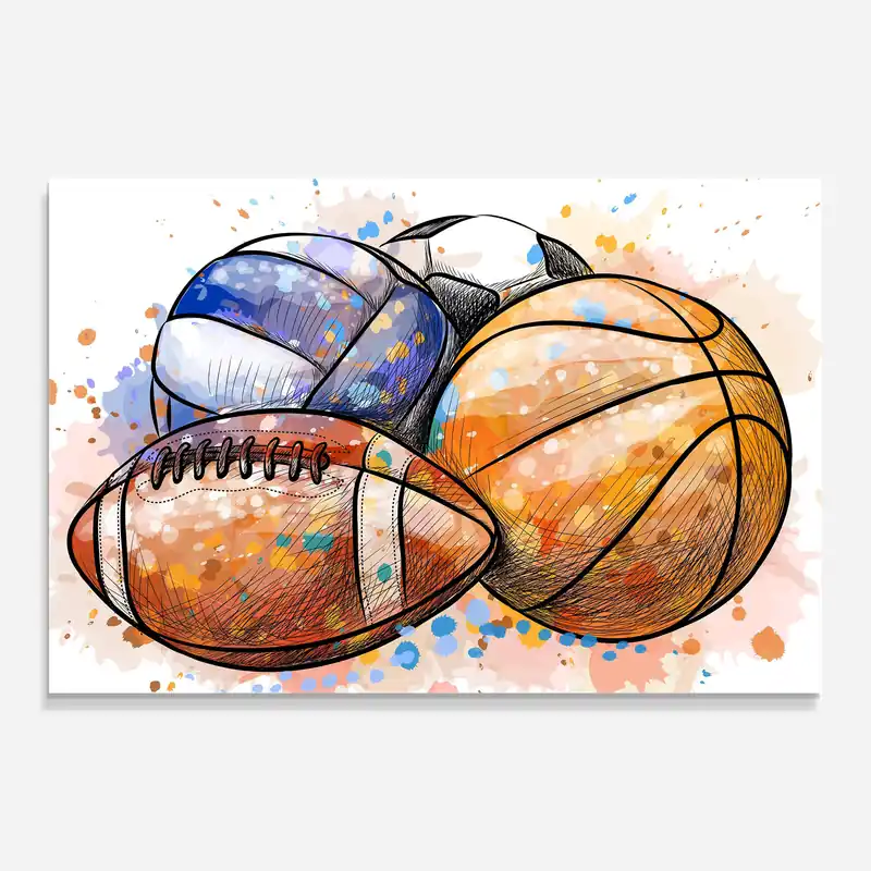 Highlight Glasbild Sport Balls