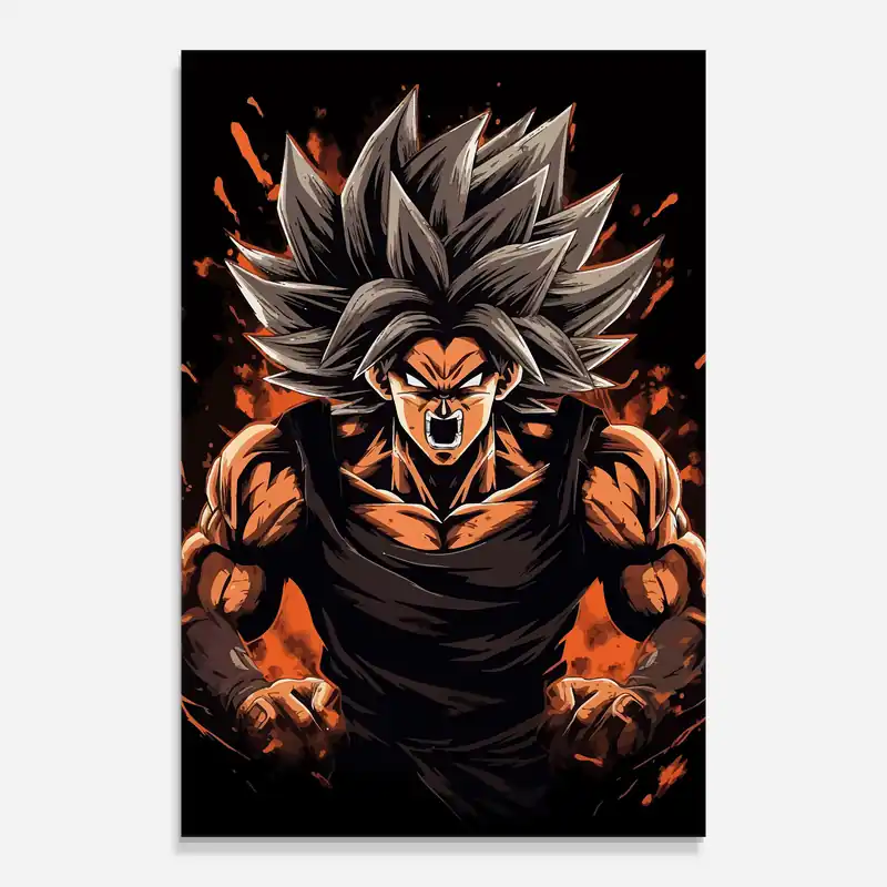 Glasbild Goku Billig