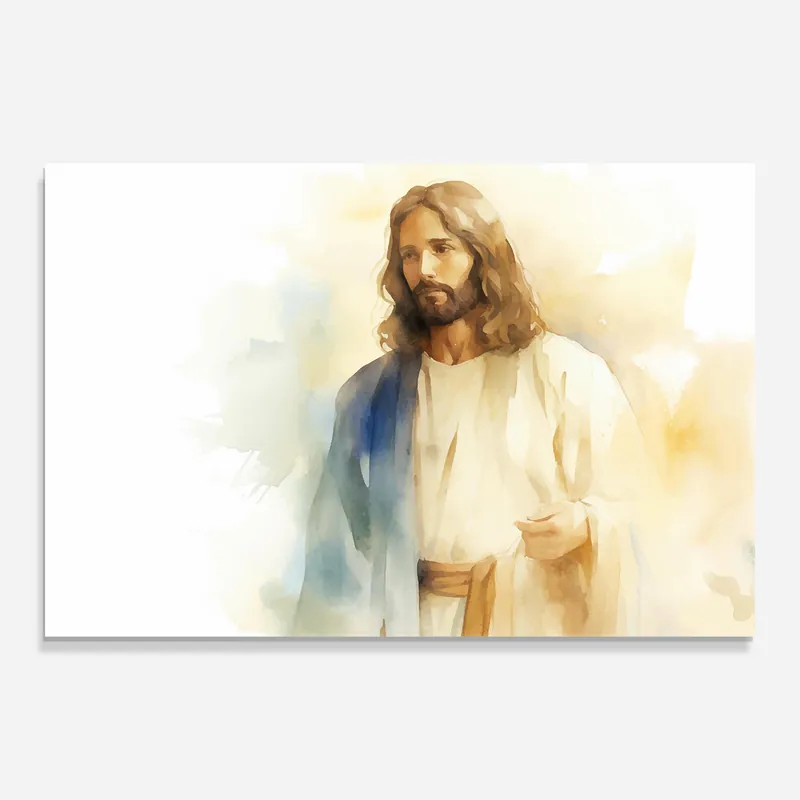 Saisonangebot Glasbild Jesus Light Art