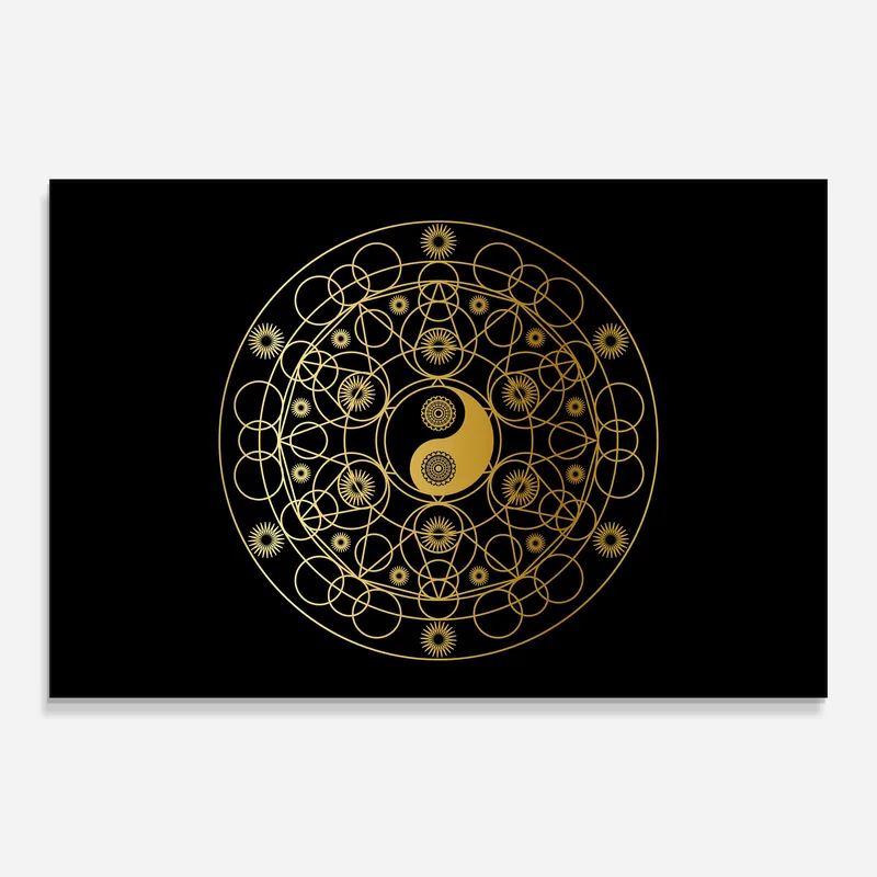 Glasbild Yin Yang Meditation Wochenendangebot