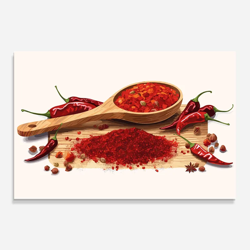 Glasbild Spoon Of Papper Neu