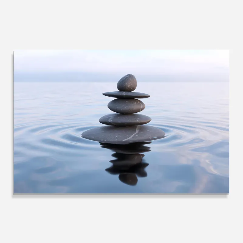 Direkt Vom Hersteller Glasbild Zen Rock