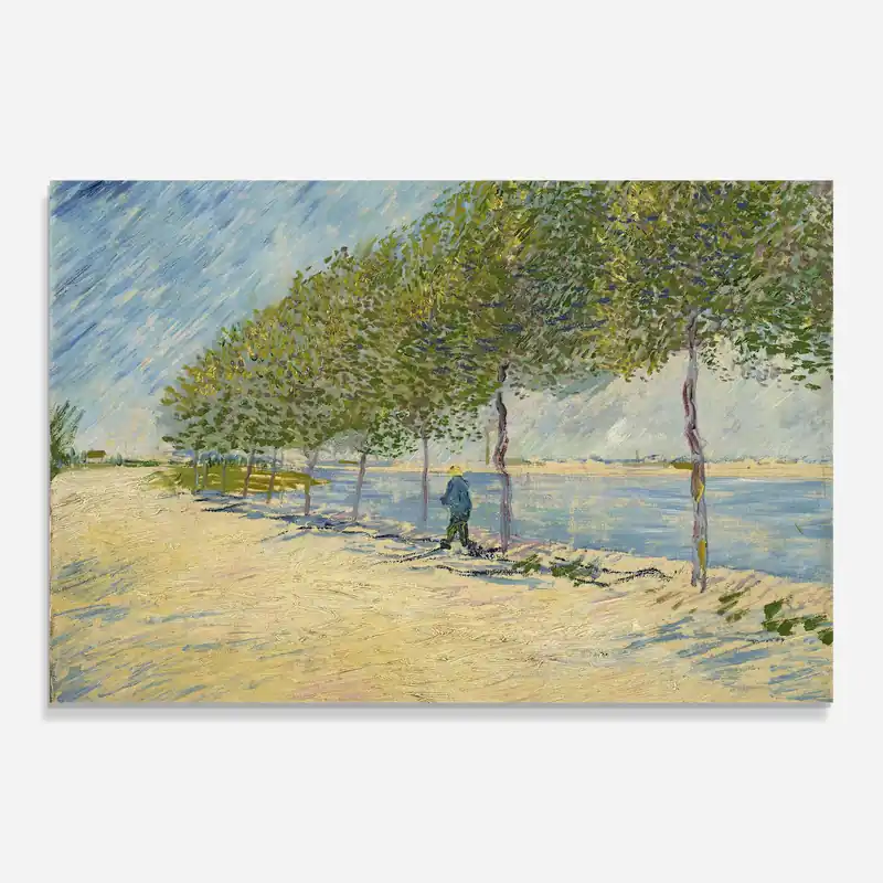Markenware Glasbild Langs De Seine