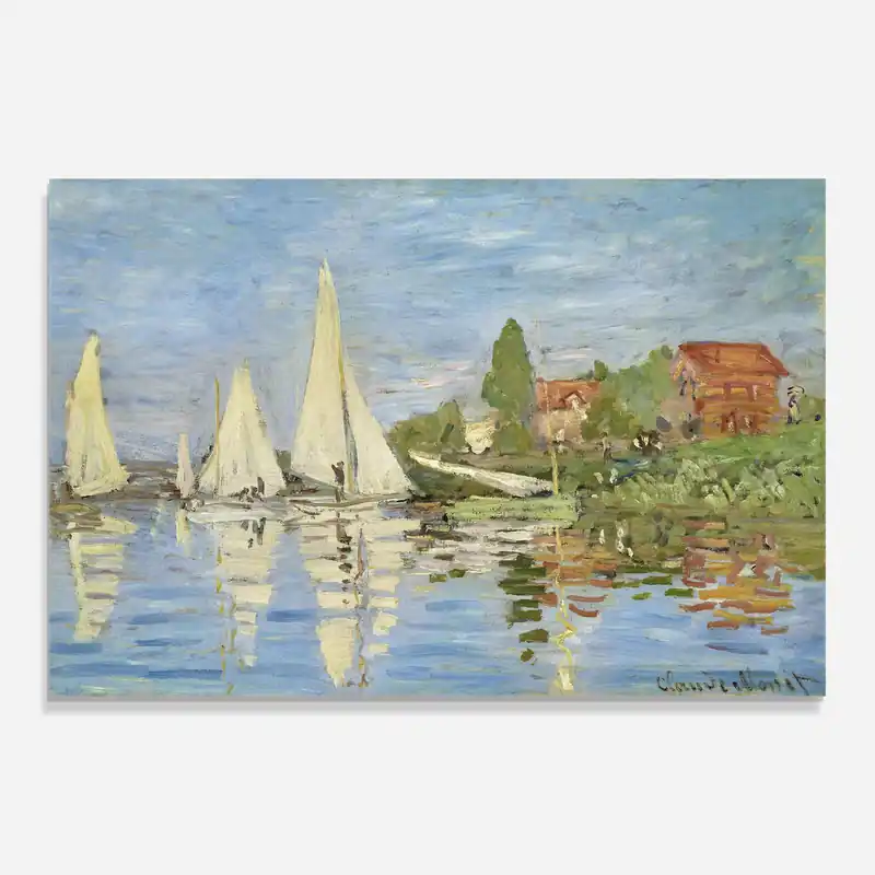 Glasbild Regattas At Argenteuil Kostenloser Rückversand