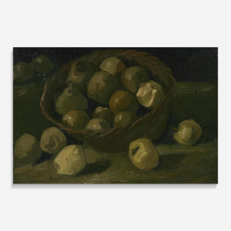 Glasbild Mand Met Appels Direktkauf