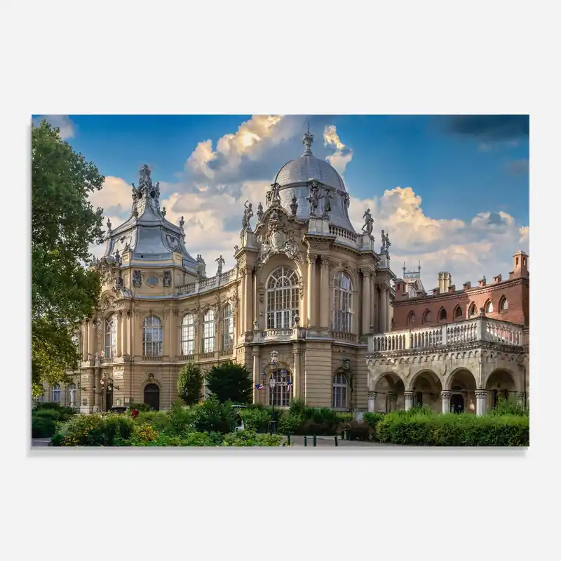 Glasbild Vajdahunyad Castle Versand Am Gleichen Tag