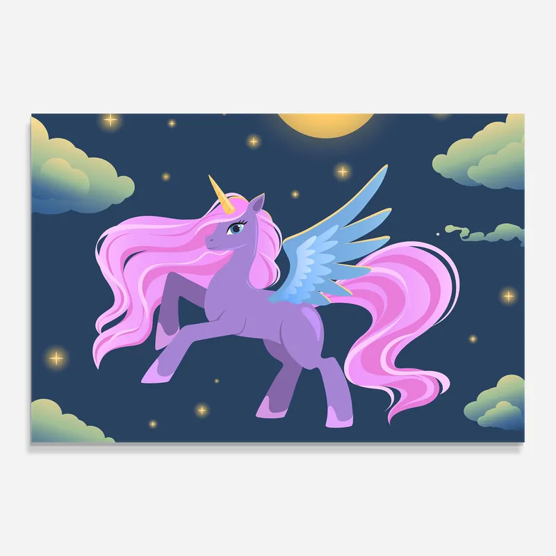 Glasbild Sky Pony Geprüft