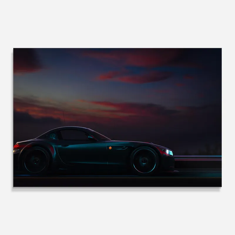 Glasbild Purple Turquoise Bmw Kracherpreis