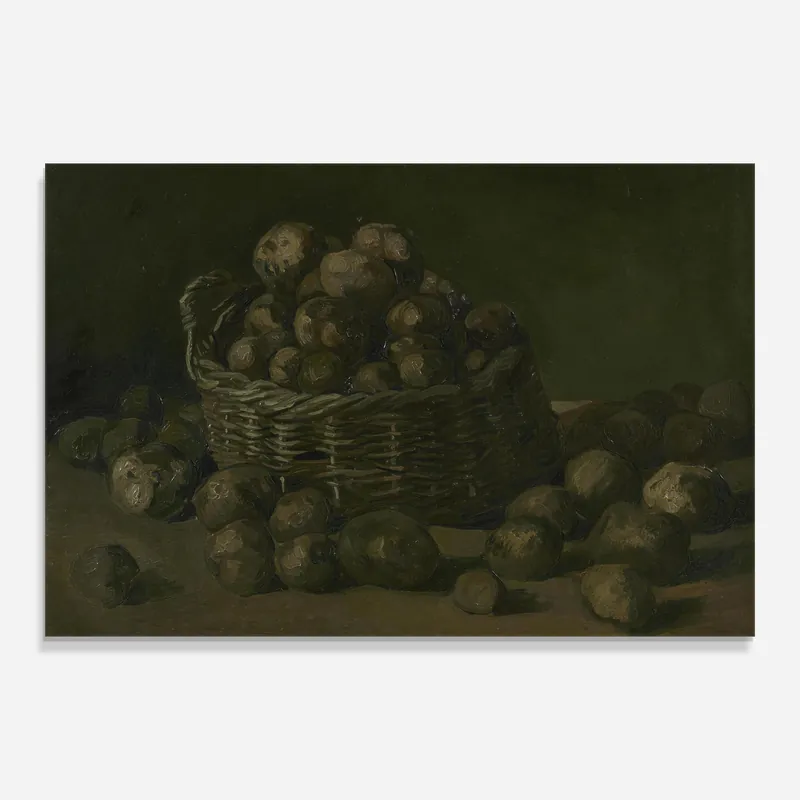 Glasbild Mand Met Aardappels Günstig