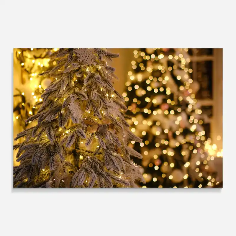 Glasbild Beautiful Christmas Lights Top-Angebot