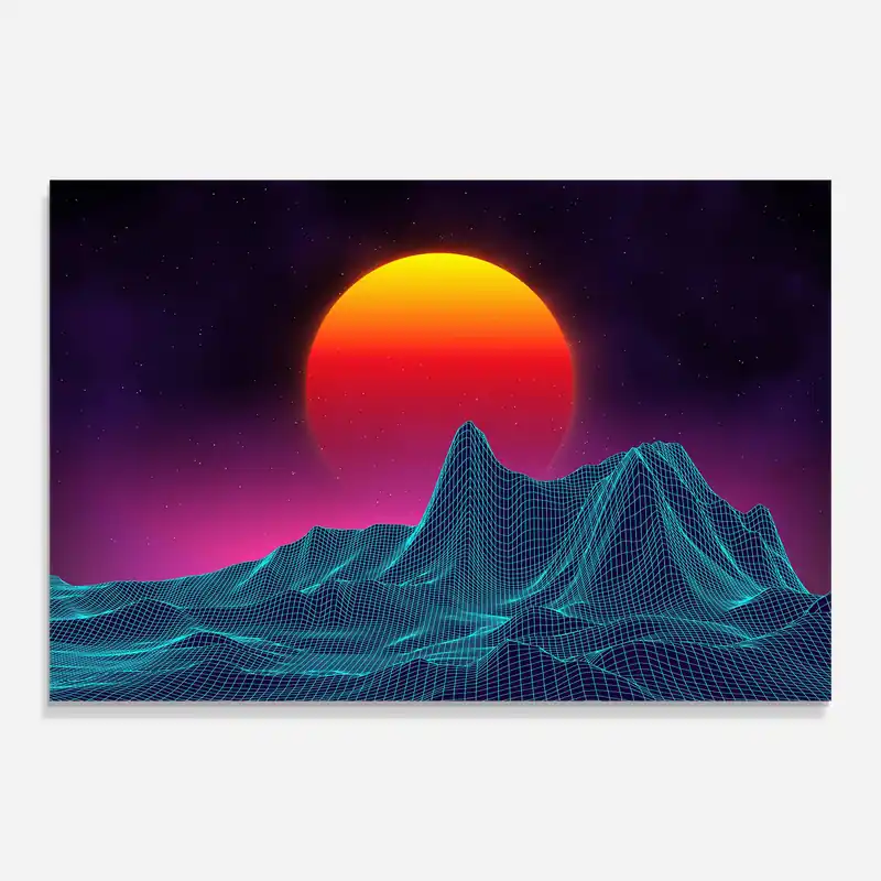 Glasbild Yellow Orange Planet Mega-Angebot