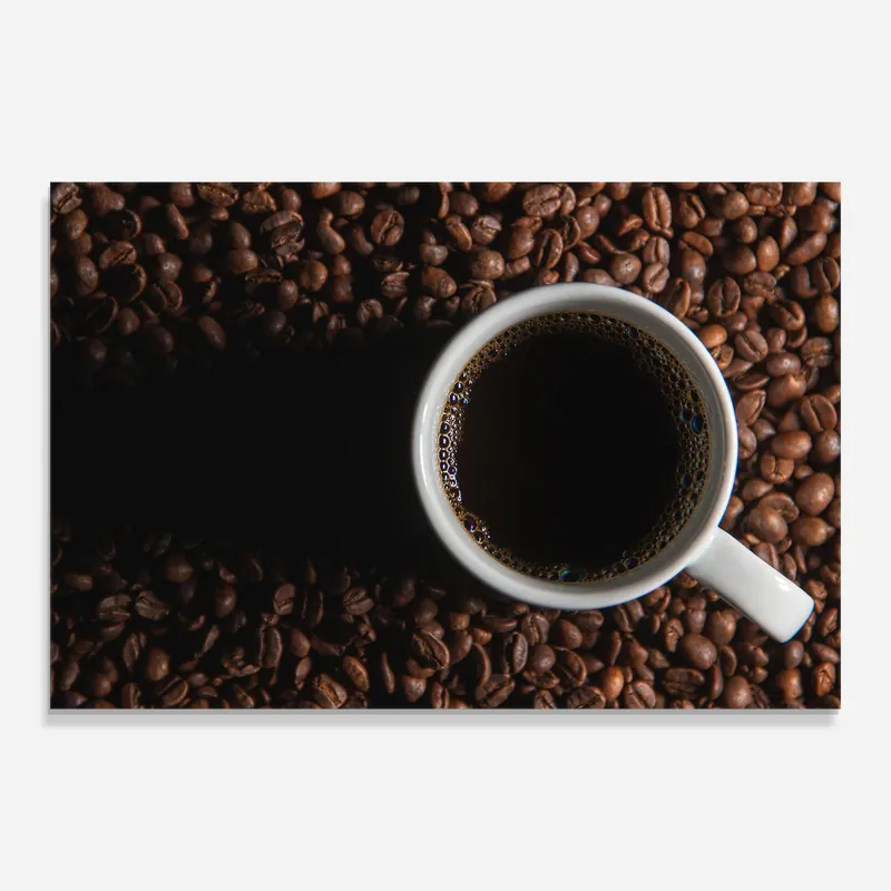 Glasbild Dark Shadow Coffee Preisknaller