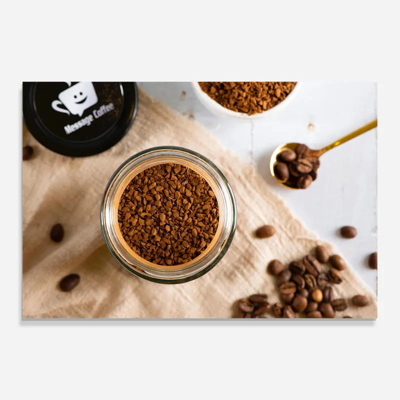 Billig Glasbild Ground Coffee
