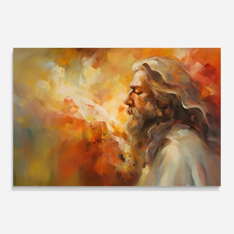 Glasbild Christ Oil Painting Sofort Bestellen
