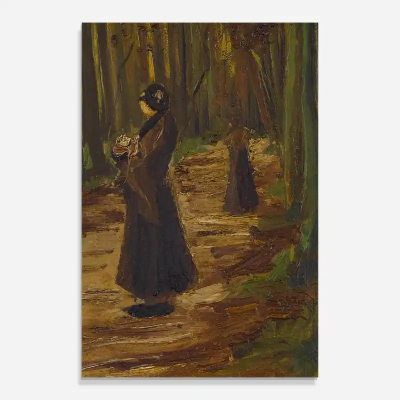 Glasbild Women In Wood Bestpreis