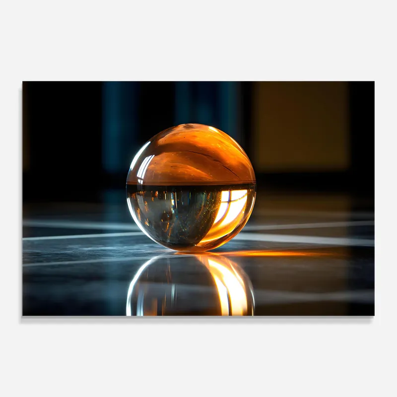 Glasbild Water Glass Ball Preis Gesenkt