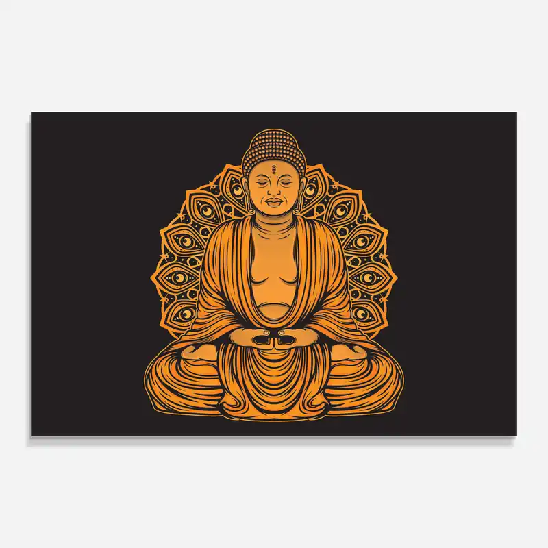 Sonderangebot Glasbild Yoga Man