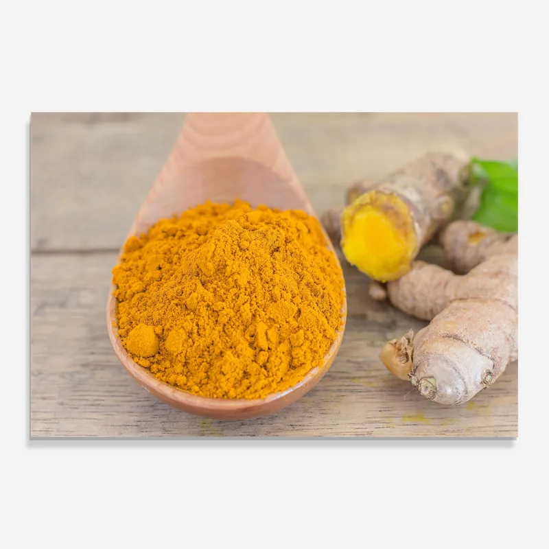 Garantierte Lieferung Glasbild Turmeric Powder