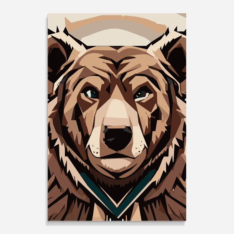 Glasbild Grizzly Art Preisknaller