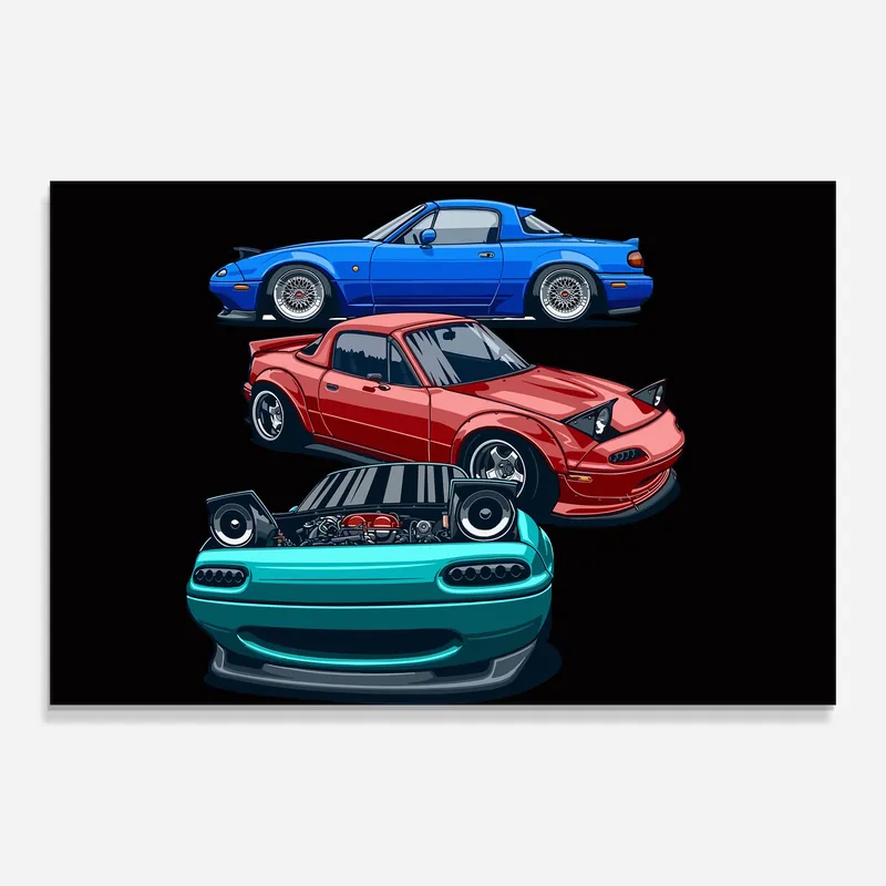 Glasbild Miata Cars Preis Gesenkt