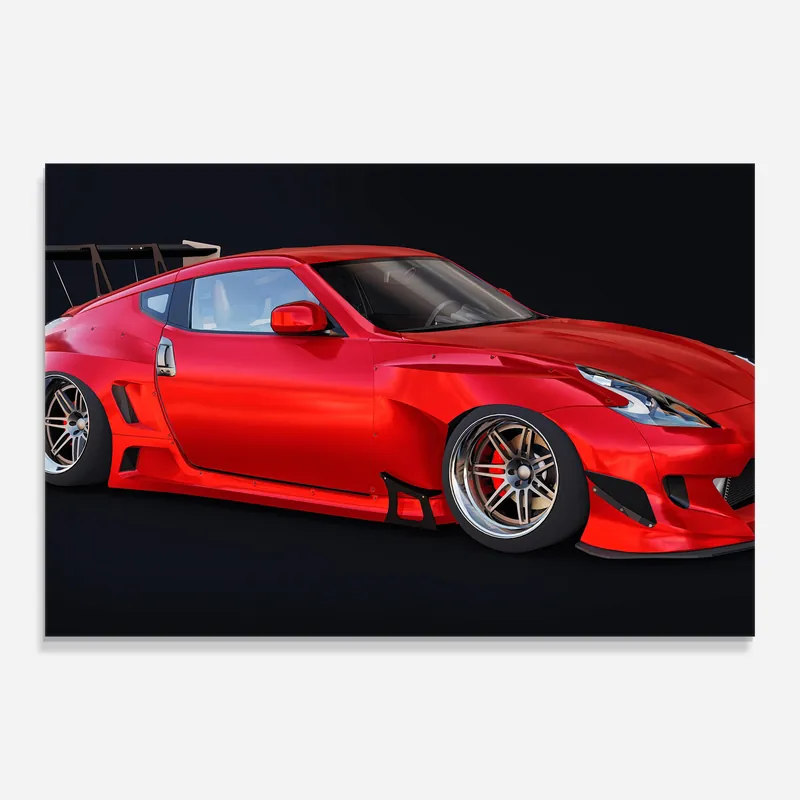 Glasbild Red Tuned 350z Neue Ware