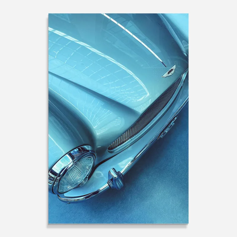 Begrenztes Angebot Glasbild Blue Light Car
