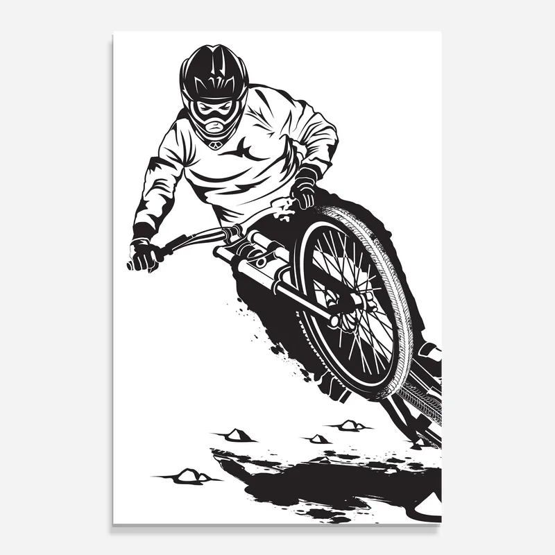 Online Kaufen Glasbild Standing Downhill