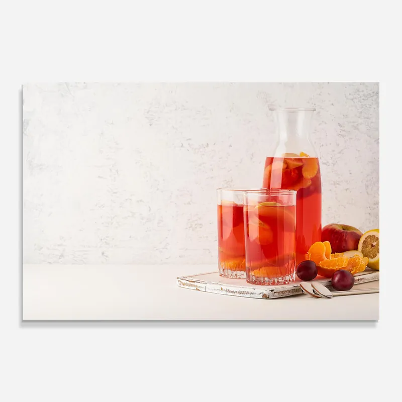 Preis Gesenkt Glasbild Stewed Fruits Drink