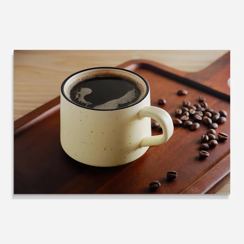 Glasbild Coffee Served Heißes Angebot