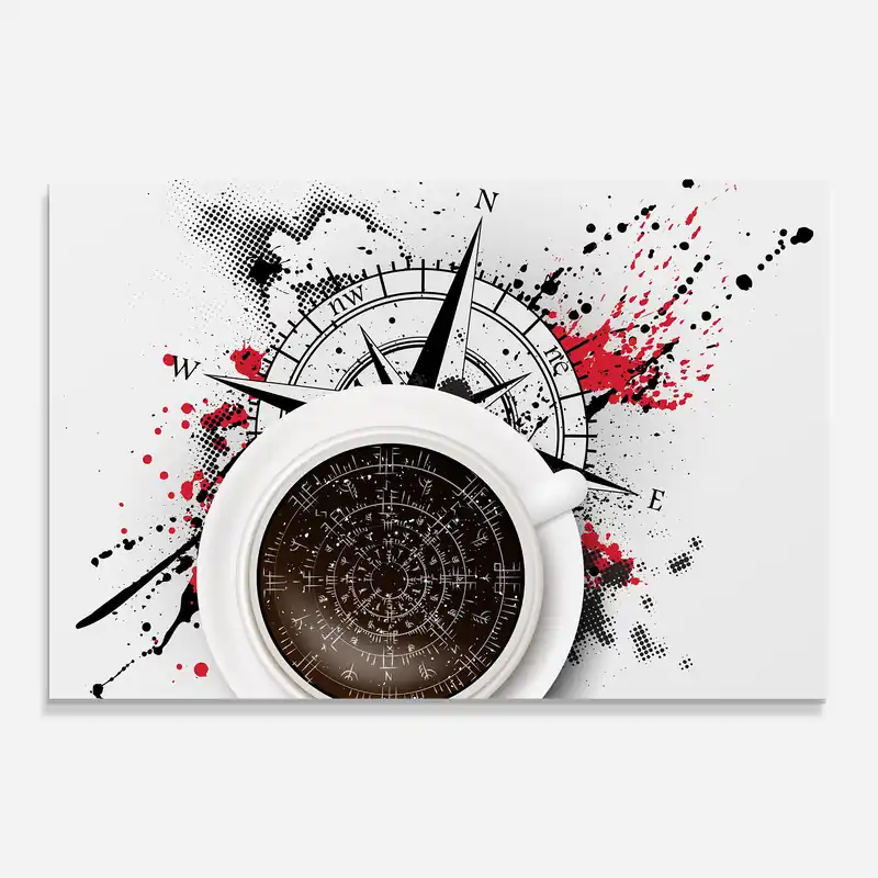 Nur Für Kurze Zeit Glasbild Reading Coffee