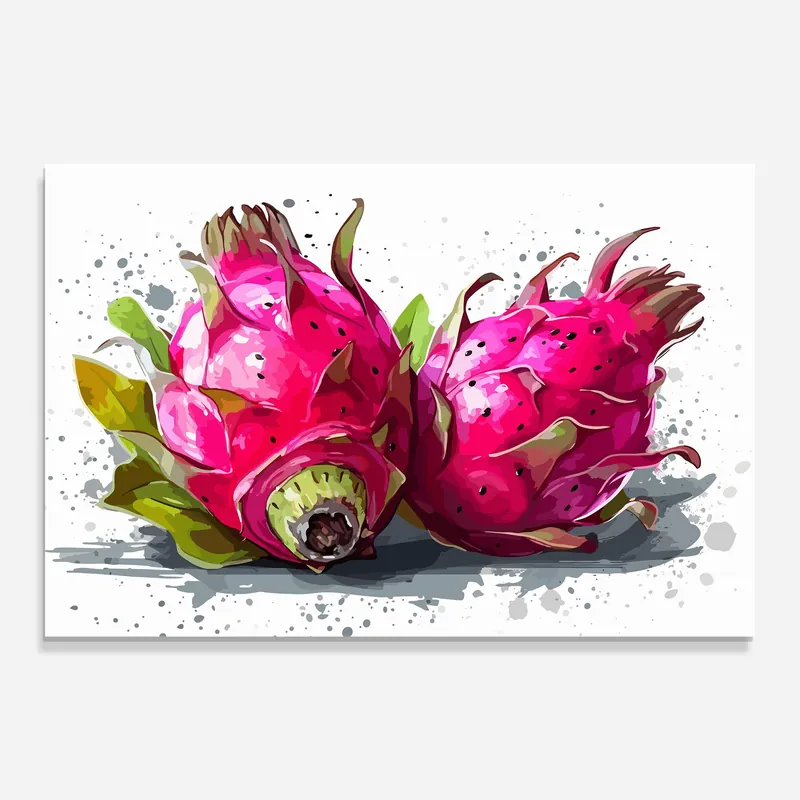 Günstig Glasbild Pitaya Art
