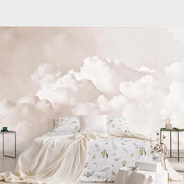 Angebot Wolkenhimmel Beige Fototapete • Vliestapete + Kleister • hergestellt in Deutschland