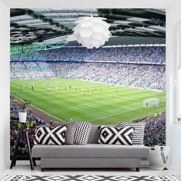 Fußballstadion Fototapete • Vliestapete + Kleister • hergestellt in Deutschland Preiswert