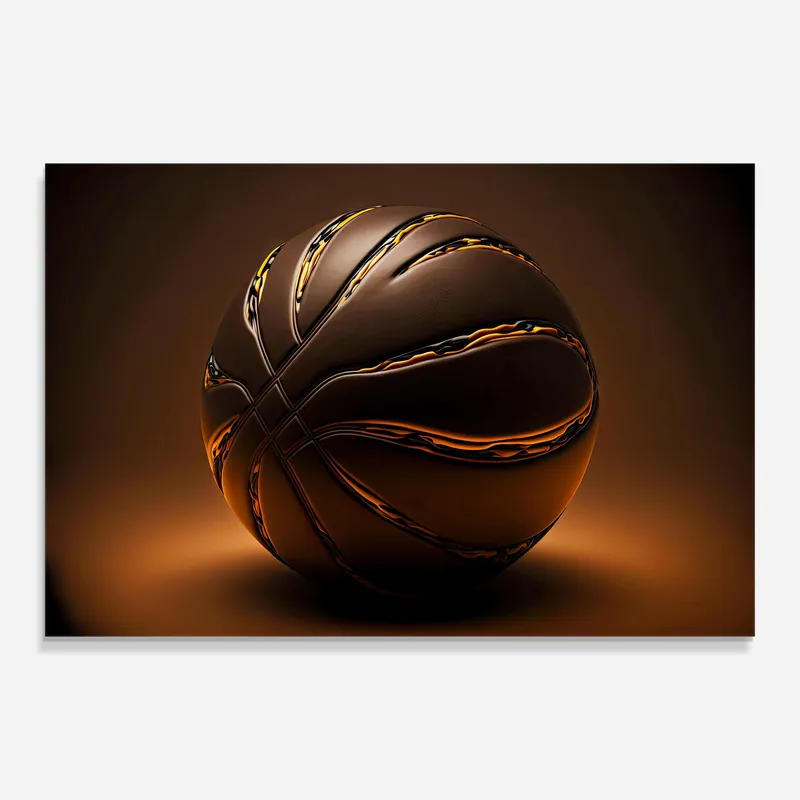 Glasbild Glossy Basketball Finale Aktion