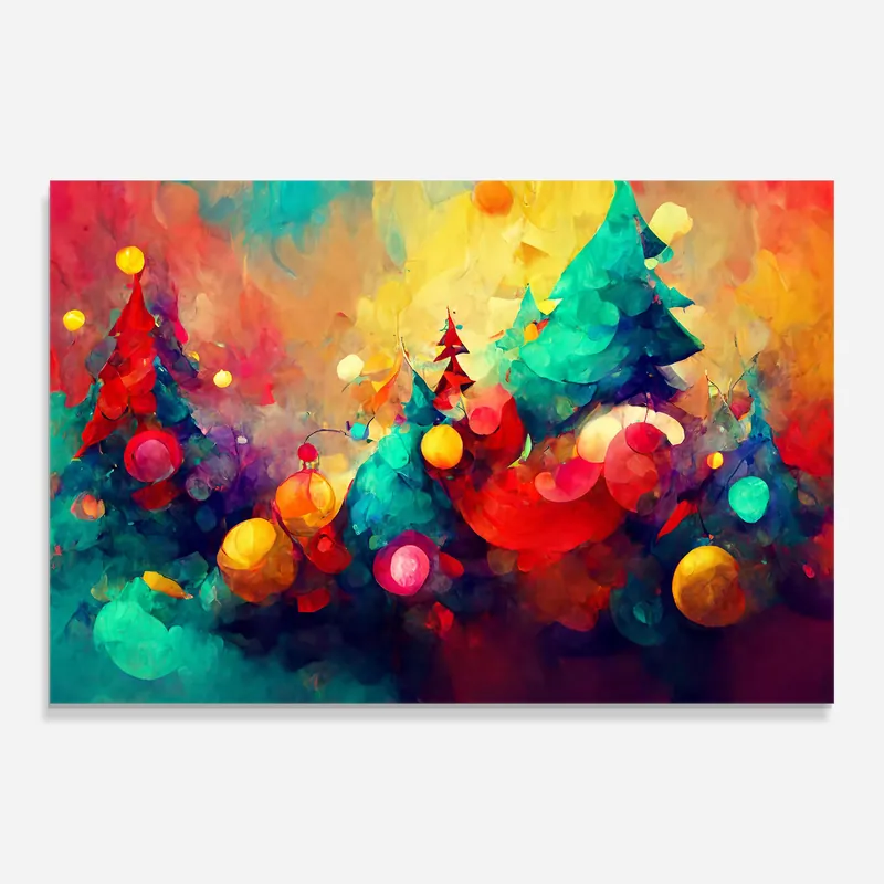 Bestpreis Glasbild Colorfull Winter
