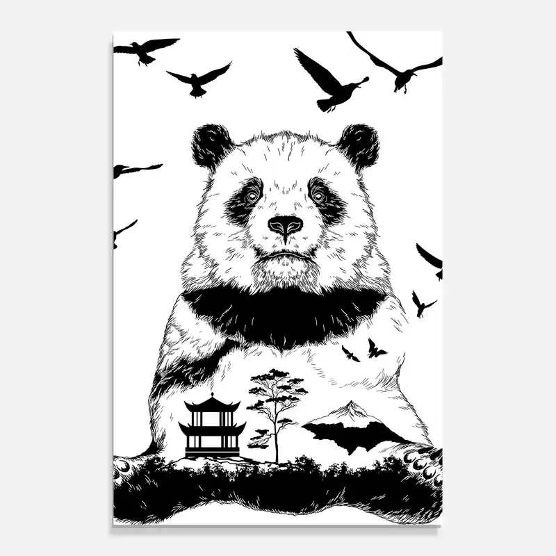 Glasbild Panda Bear Sonderaktion