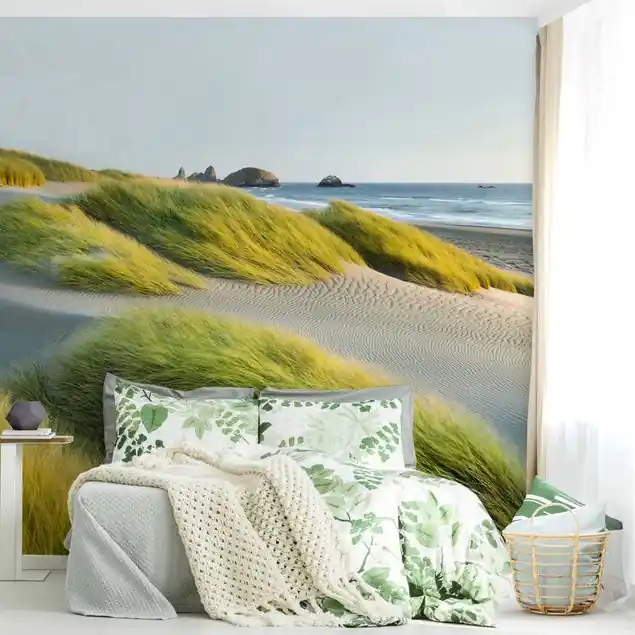 Bestseller Dünen und Gräser am Meer Fototapete • Vliestapete + Kleister • hergestellt in Deutschland