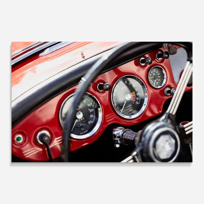 Glasbild Classic Black Wheel Top-Seller