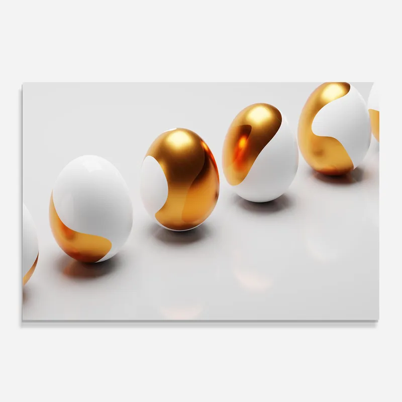 Glasbild Elegant Easter Eggs Super-Preis
